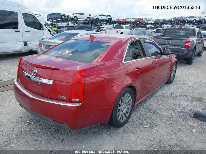 2012 Cadillac Cts Luxury VIN: 1G6DE5E59C0135313 Lot: 40069863