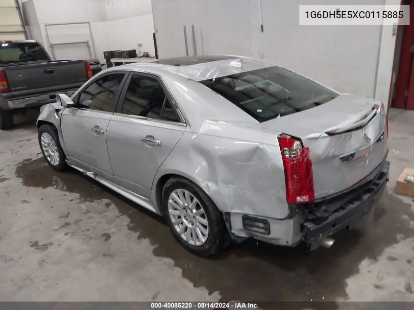 2012 Cadillac Cts Luxury VIN: 1G6DH5E5XC0115885 Lot: 40085220