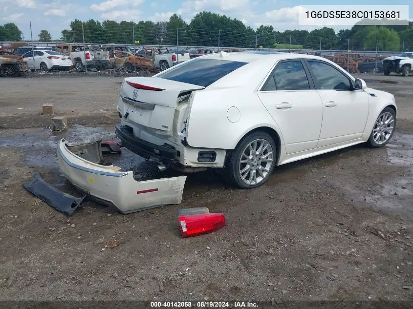 1G6DS5E38C0153681 2012 Cadillac Cts Premium