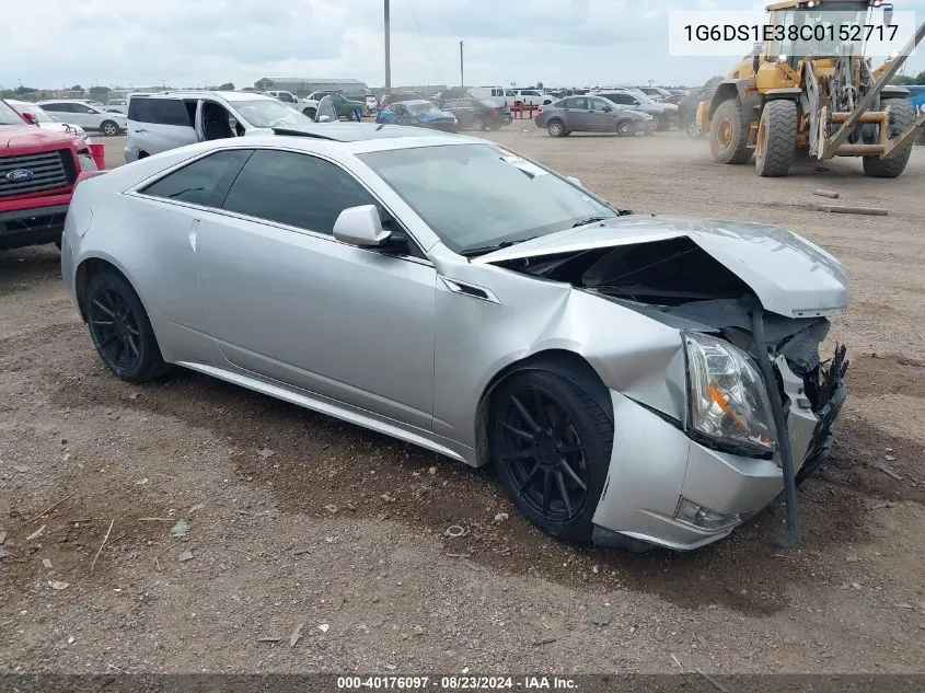 2012 Cadillac Cts Premium VIN: 1G6DS1E38C0152717 Lot: 40176097