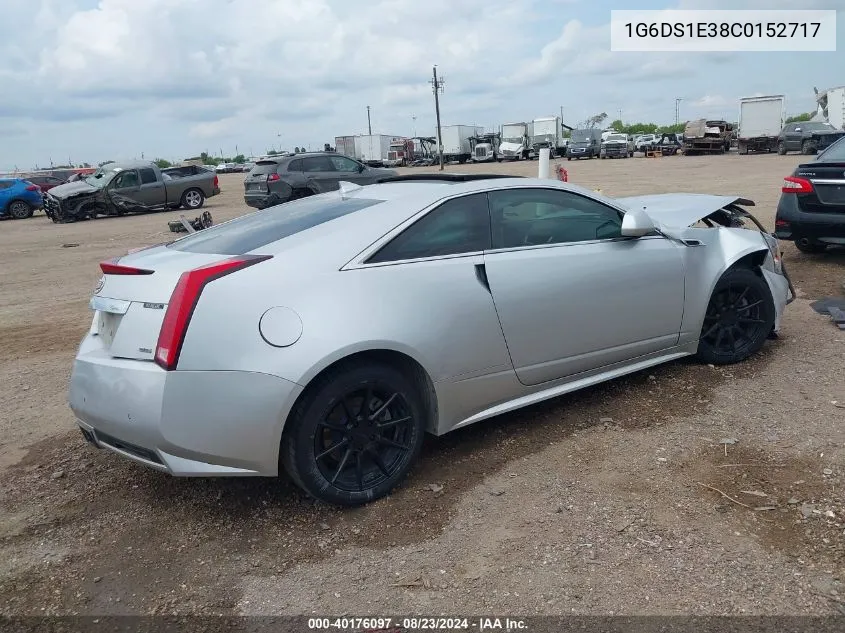 2012 Cadillac Cts Premium VIN: 1G6DS1E38C0152717 Lot: 40176097