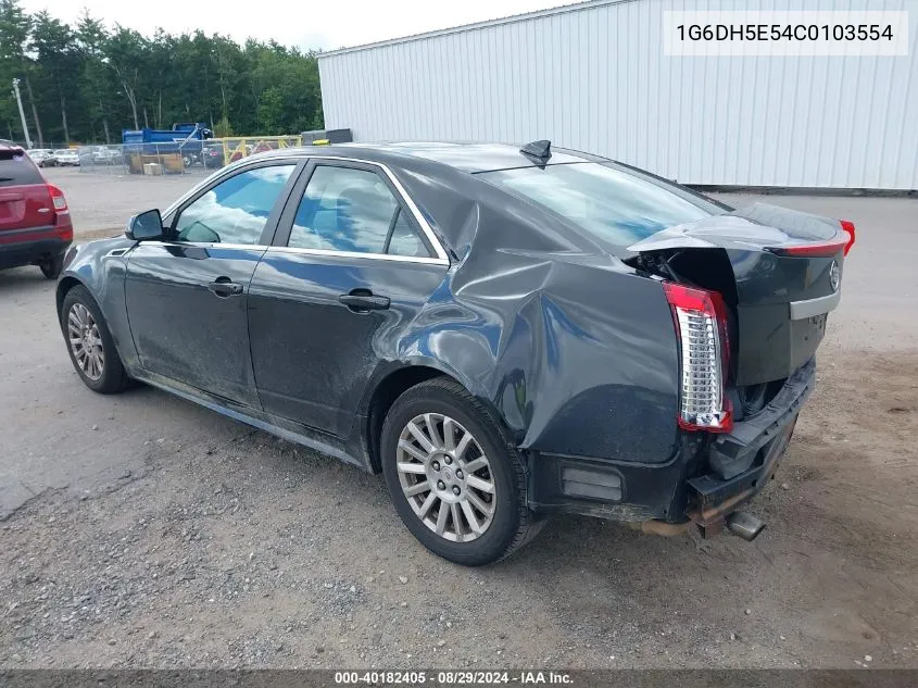 1G6DH5E54C0103554 2012 Cadillac Cts Luxury