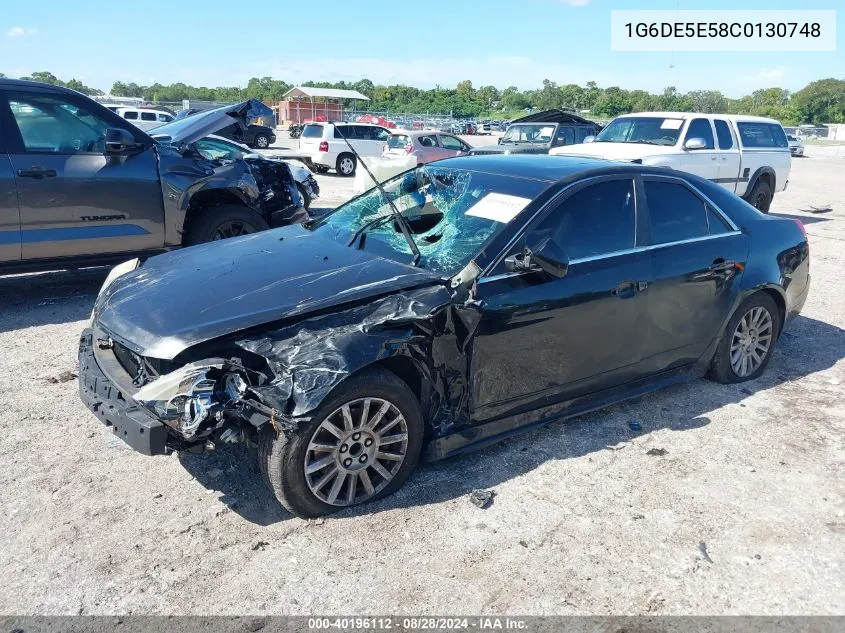 2012 Cadillac Cts Luxury VIN: 1G6DE5E58C0130748 Lot: 40196112