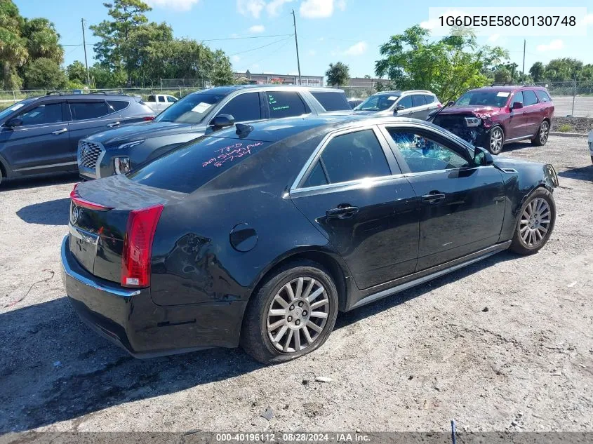 1G6DE5E58C0130748 2012 Cadillac Cts Luxury