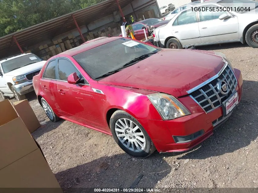 2012 Cadillac Cts Luxury VIN: 1G6DF5E55C0116044 Lot: 40204281