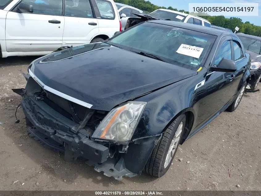 2012 Cadillac Cts Luxury VIN: 1G6DG5E54C0154197 Lot: 40211570