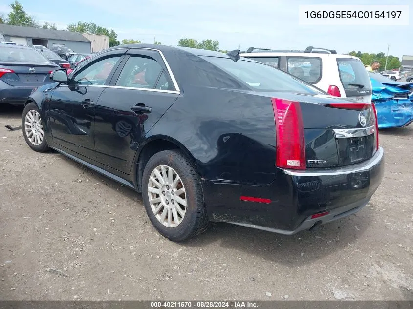 1G6DG5E54C0154197 2012 Cadillac Cts Luxury