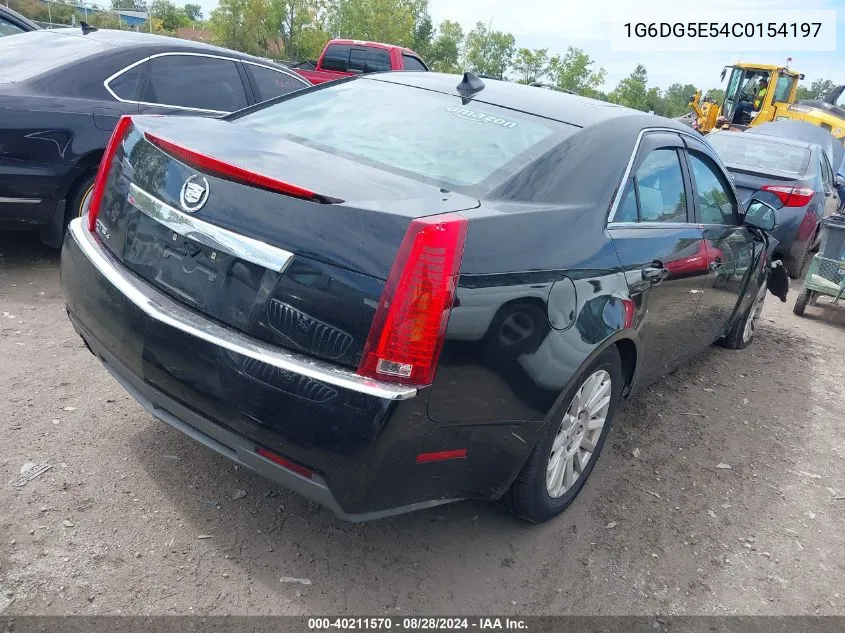 1G6DG5E54C0154197 2012 Cadillac Cts Luxury