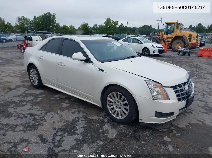 1G6DF5E50C0146214 2012 Cadillac Cts Luxury