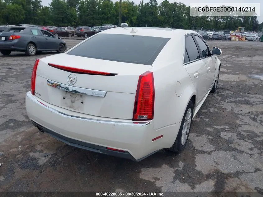 1G6DF5E50C0146214 2012 Cadillac Cts Luxury