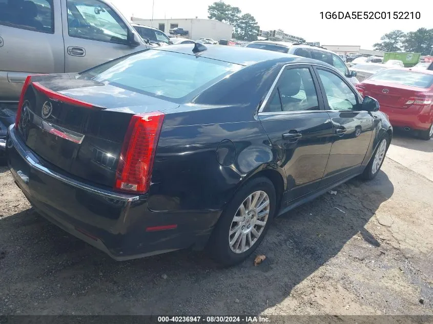 1G6DA5E52C0152210 2012 Cadillac Cts Standard