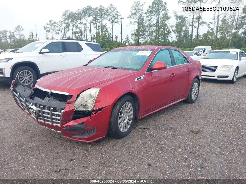 2012 Cadillac Cts VIN: 1G6DA5E58C0109524 Lot: 40250324