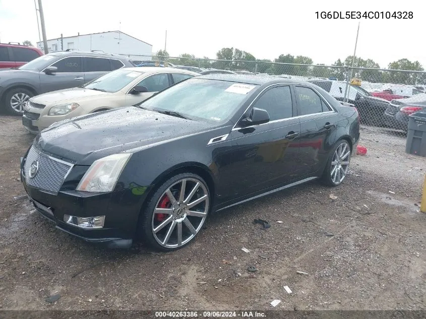 2012 Cadillac Cts Performance VIN: 1G6DL5E34C0104328 Lot: 40263386