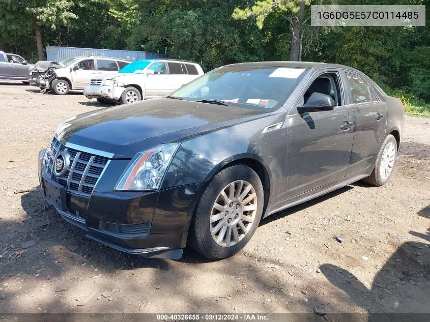 1G6DG5E57C0114485 2012 Cadillac Cts Luxury