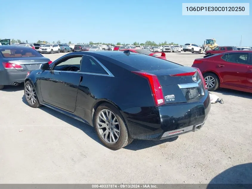 2012 Cadillac Cts Premium VIN: 1G6DP1E30C0120250 Lot: 40337874