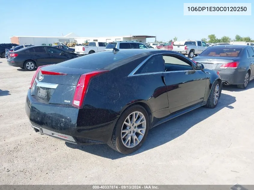 2012 Cadillac Cts Premium VIN: 1G6DP1E30C0120250 Lot: 40337874