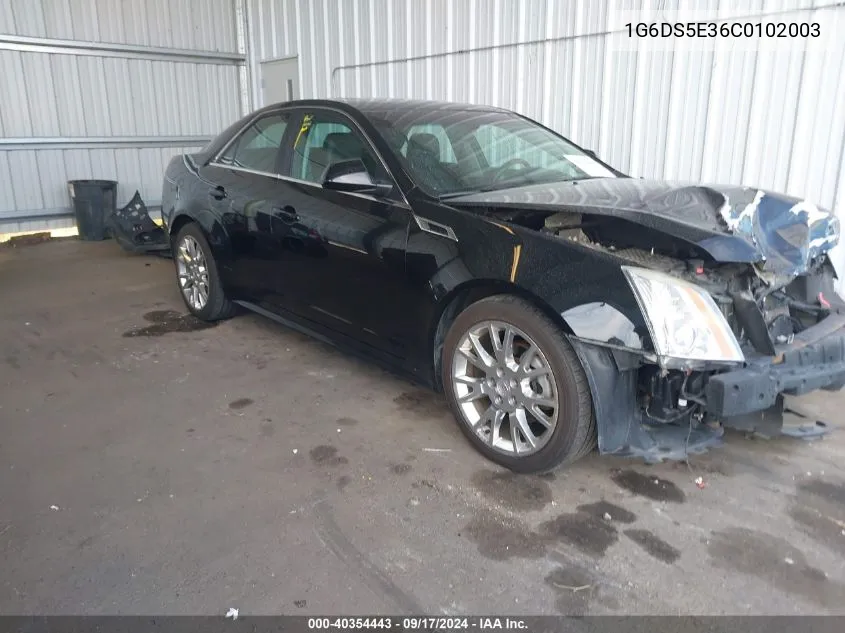 2012 Cadillac Cts Premium VIN: 1G6DS5E36C0102003 Lot: 40354443