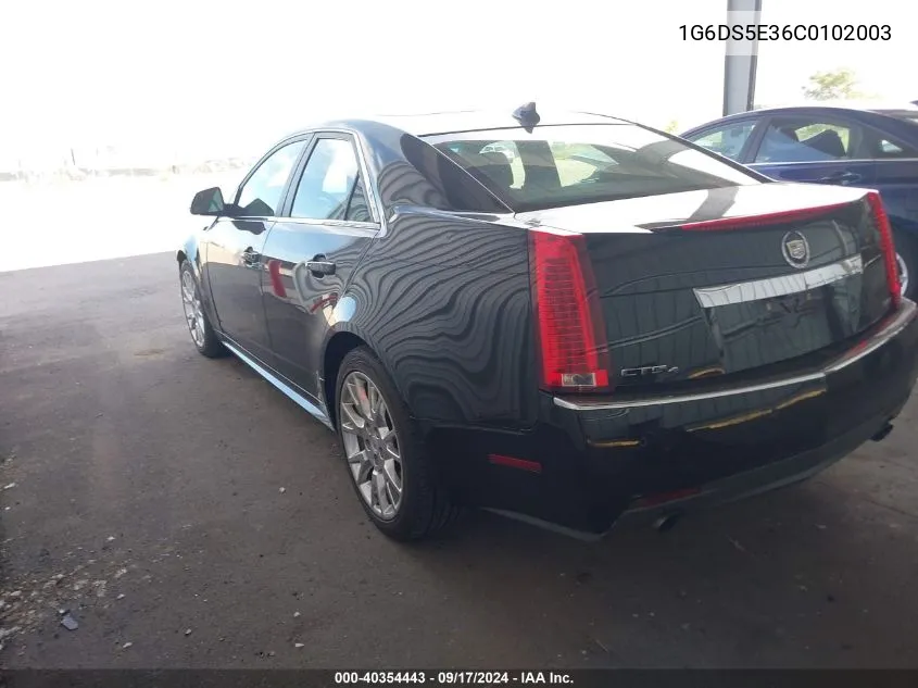 1G6DS5E36C0102003 2012 Cadillac Cts Premium