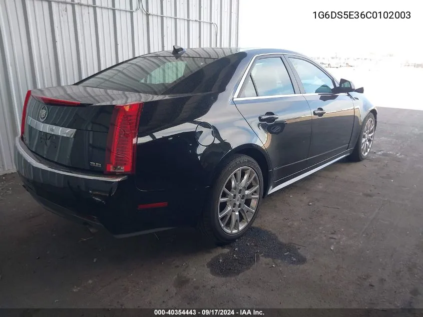 2012 Cadillac Cts Premium VIN: 1G6DS5E36C0102003 Lot: 40354443