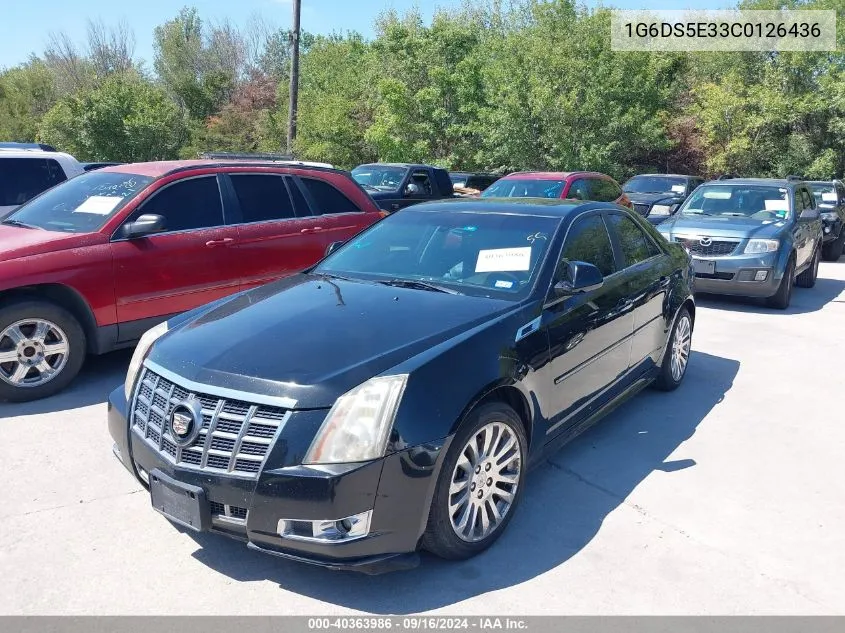 2012 Cadillac Cts Premium VIN: 1G6DS5E33C0126436 Lot: 40363986