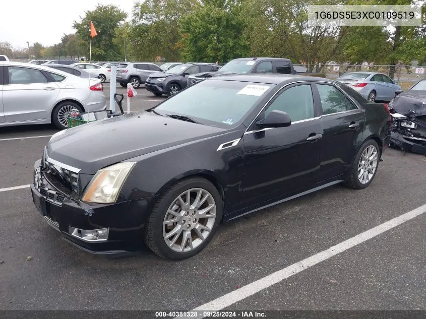 2012 Cadillac Cts Premium VIN: 1G6DS5E3XC0109519 Lot: 40381328