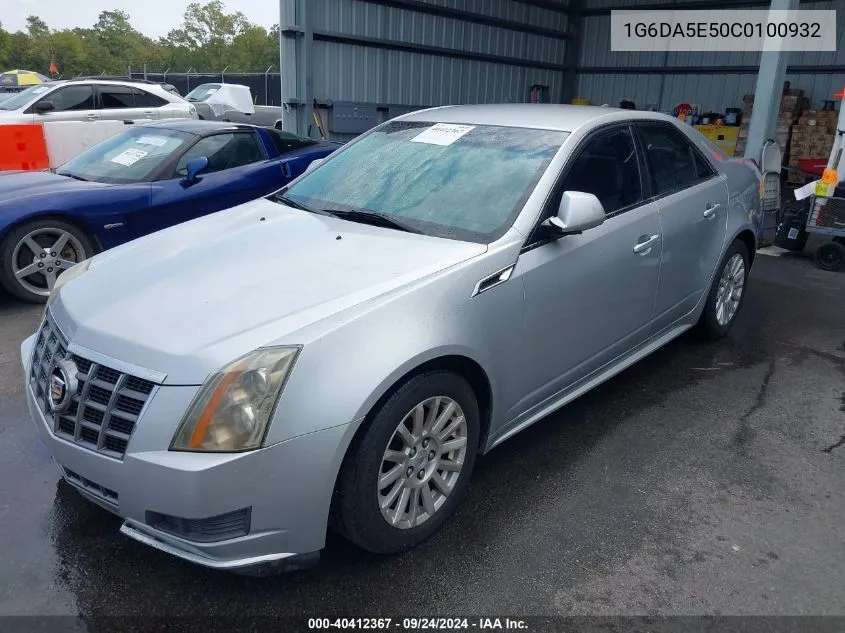 1G6DA5E50C0100932 2012 Cadillac Cts Standard