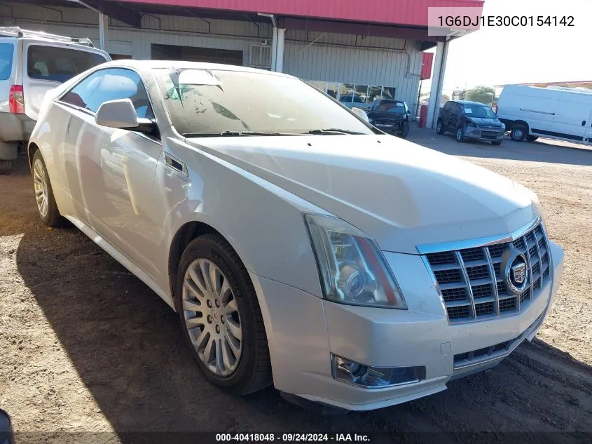 2012 Cadillac Cts Performance Collection VIN: 1G6DJ1E30C0154142 Lot: 40418048