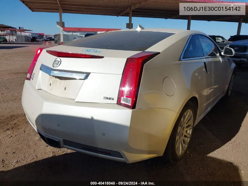 1G6DJ1E30C0154142 2012 Cadillac Cts Performance Collection