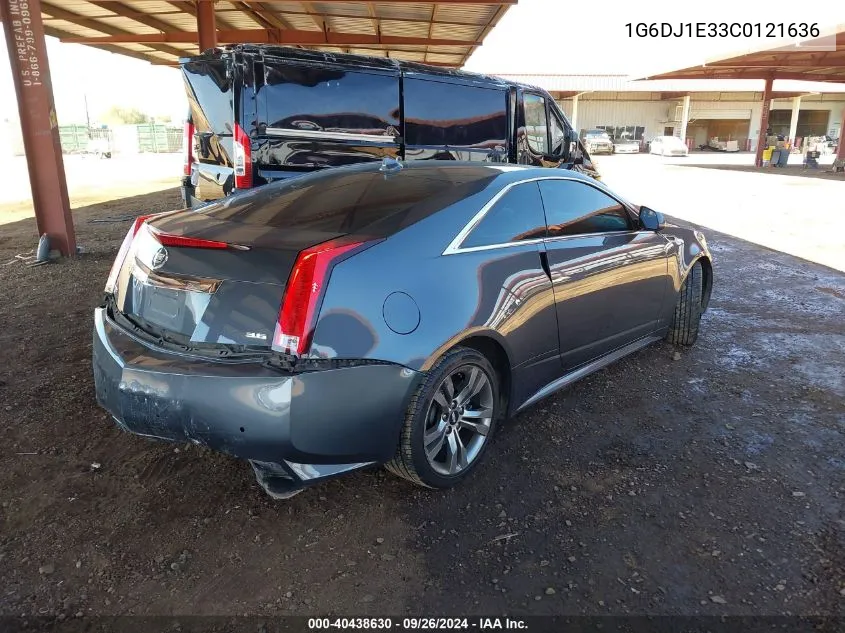 2012 Cadillac Cts Performance Collection VIN: 1G6DJ1E33C0121636 Lot: 40438630