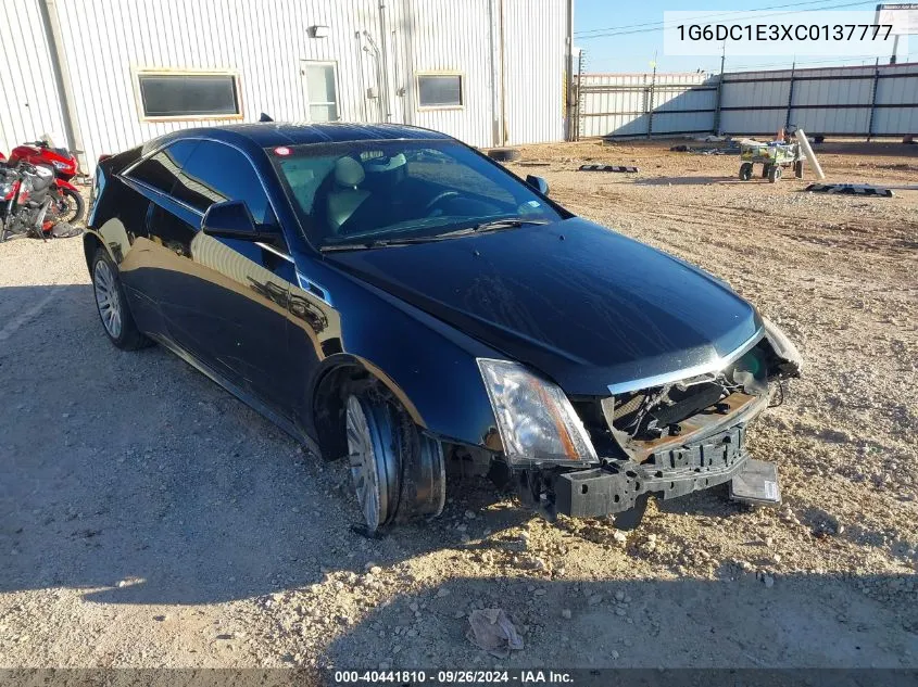 1G6DC1E3XC0137777 2012 Cadillac Cts