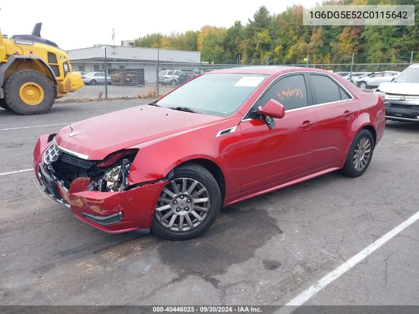 2012 Cadillac Cts Luxury Collection VIN: 1G6DG5E52C0115642 Lot: 40446023