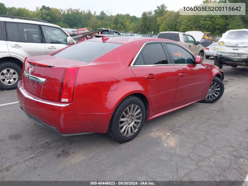 1G6DG5E52C0115642 2012 Cadillac Cts Luxury Collection