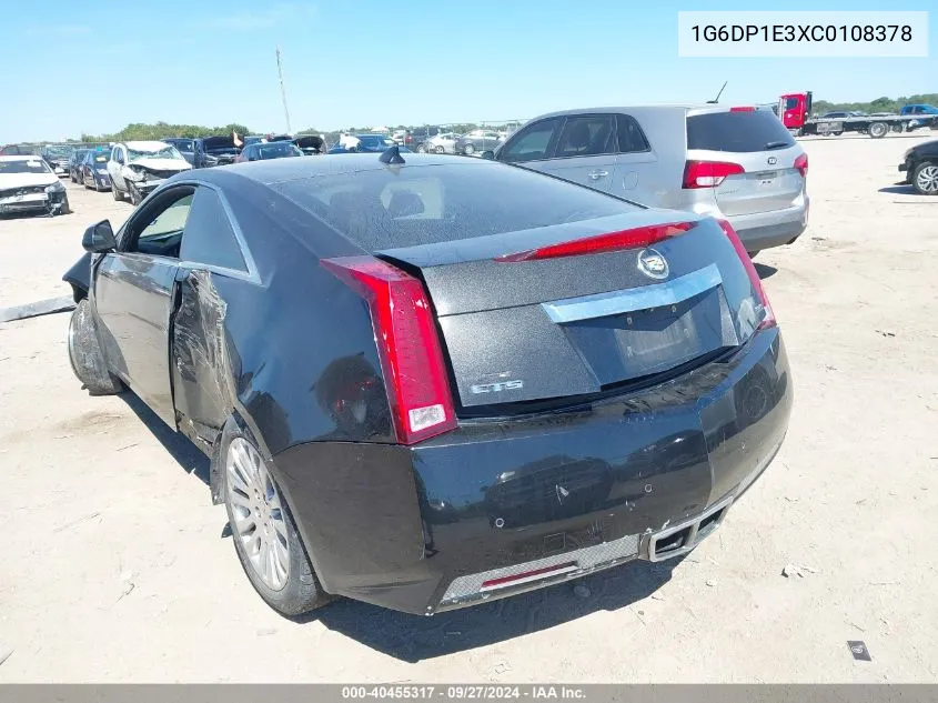 2012 Cadillac Cts Premium VIN: 1G6DP1E3XC0108378 Lot: 40455317