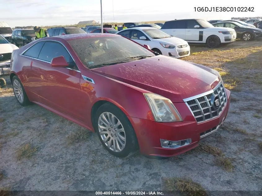 2012 Cadillac Cts Performance Collection VIN: 1G6DJ1E38C0102242 Lot: 40514466