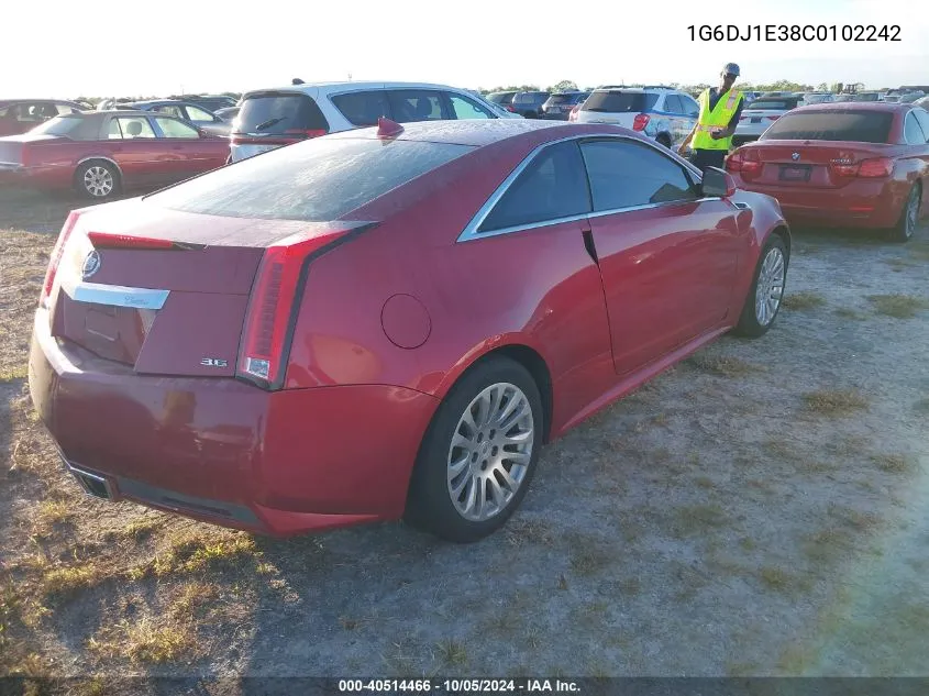 2012 Cadillac Cts Performance Collection VIN: 1G6DJ1E38C0102242 Lot: 40514466