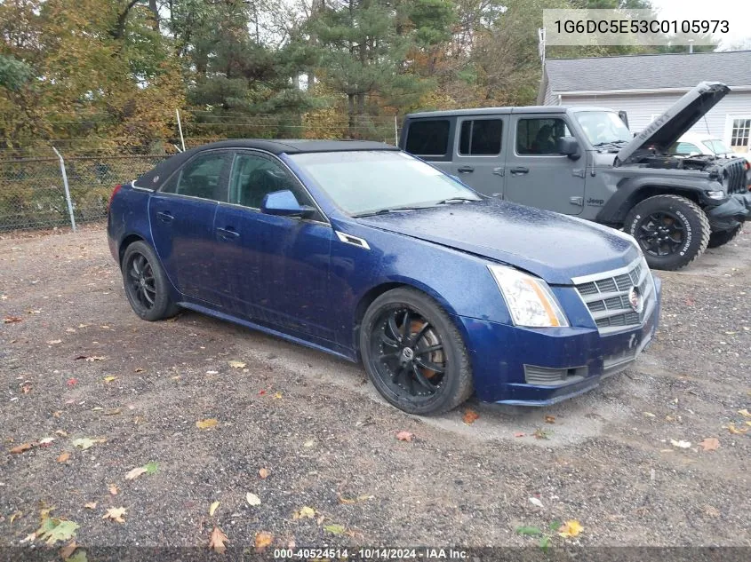 2012 Cadillac Cts Standard VIN: 1G6DC5E53C0105973 Lot: 40524514