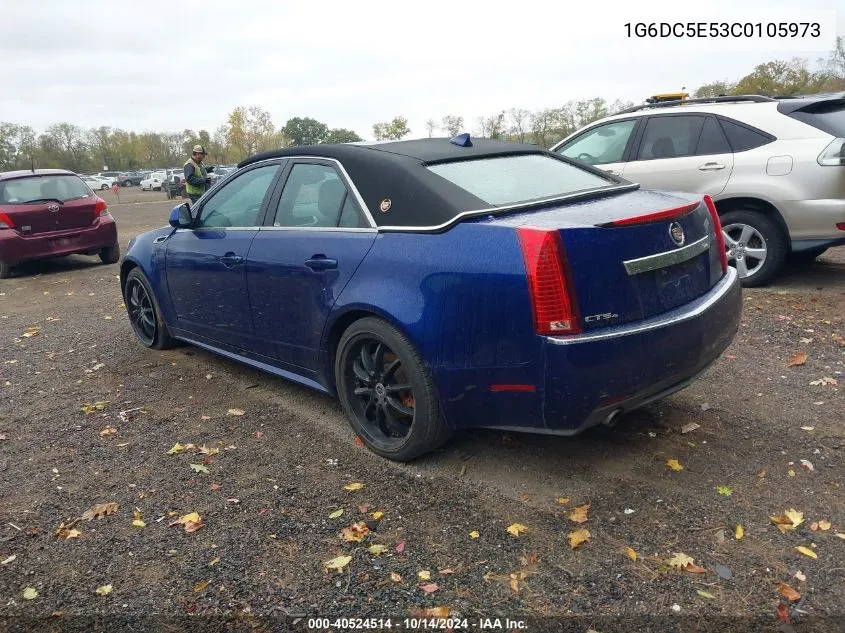 2012 Cadillac Cts Standard VIN: 1G6DC5E53C0105973 Lot: 40524514