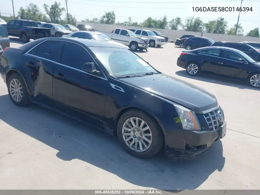 2012 Cadillac Cts Standard VIN: 1G6DA5E58C0146394 Lot: 40528293