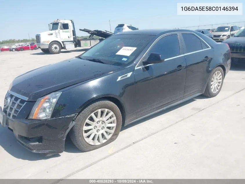 2012 Cadillac Cts Standard VIN: 1G6DA5E58C0146394 Lot: 40528293