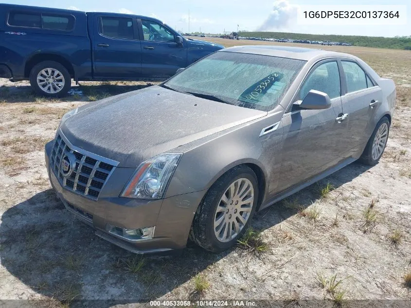 2012 Cadillac Cts Premium VIN: 1G6DP5E32C0137364 Lot: 40533058