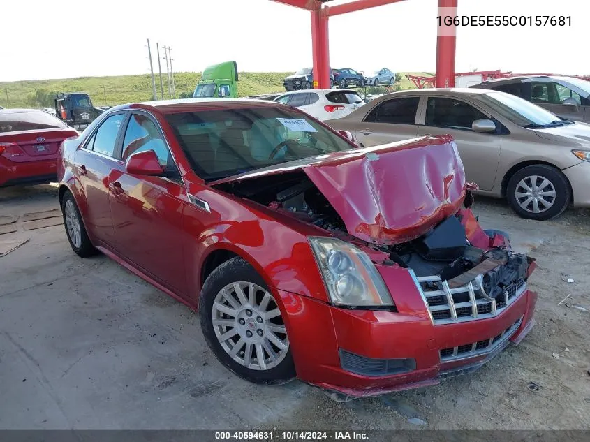 2012 Cadillac Cts Luxury VIN: 1G6DE5E55C0157681 Lot: 40594631