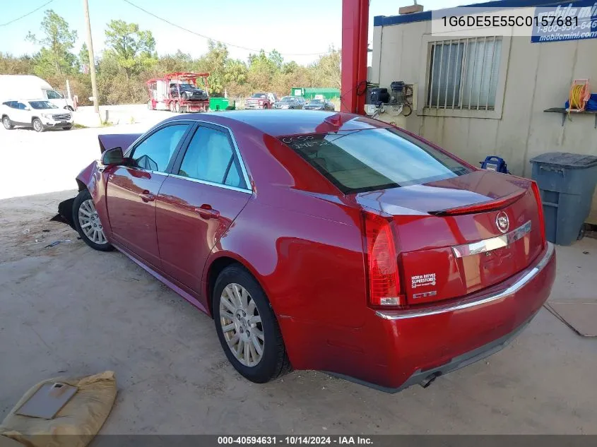 2012 Cadillac Cts Luxury VIN: 1G6DE5E55C0157681 Lot: 40594631