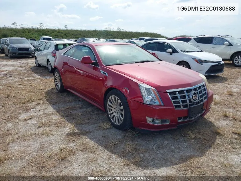 2012 Cadillac Cts Performance VIN: 1G6DM1E32C0130688 Lot: 40600904