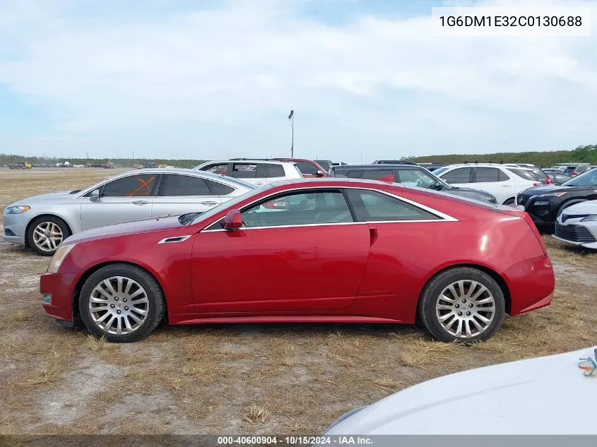 2012 Cadillac Cts Performance VIN: 1G6DM1E32C0130688 Lot: 40600904