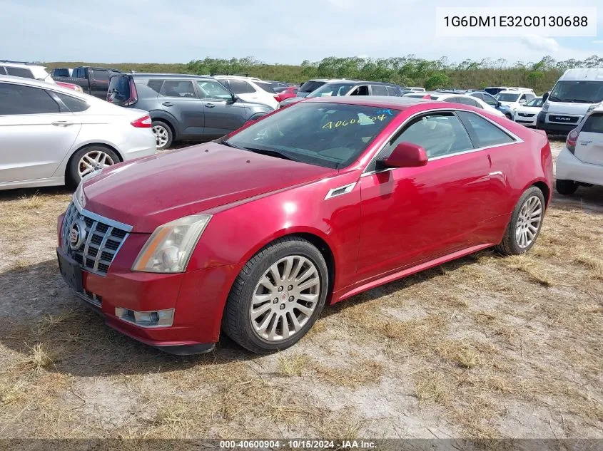 2012 Cadillac Cts Performance VIN: 1G6DM1E32C0130688 Lot: 40600904