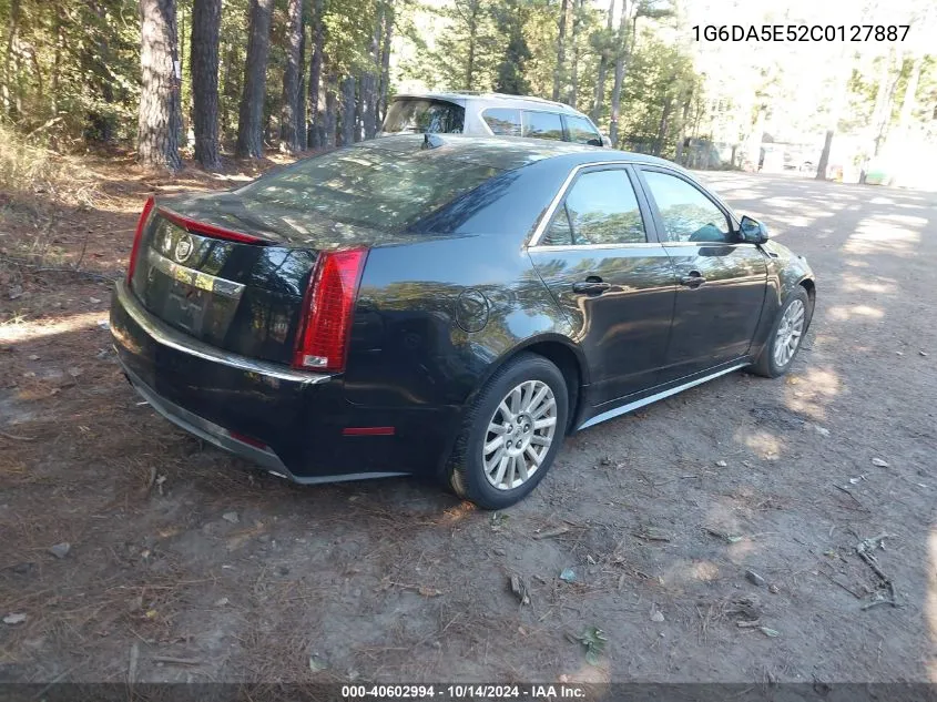 2012 Cadillac Cts Standard VIN: 1G6DA5E52C0127887 Lot: 40602994