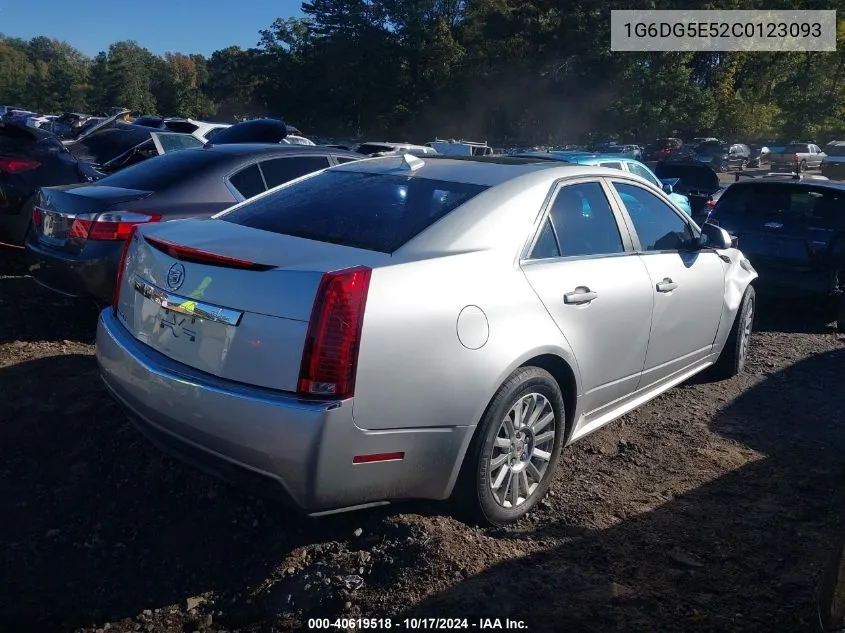 2012 Cadillac Cts Luxury VIN: 1G6DG5E52C0123093 Lot: 40619518