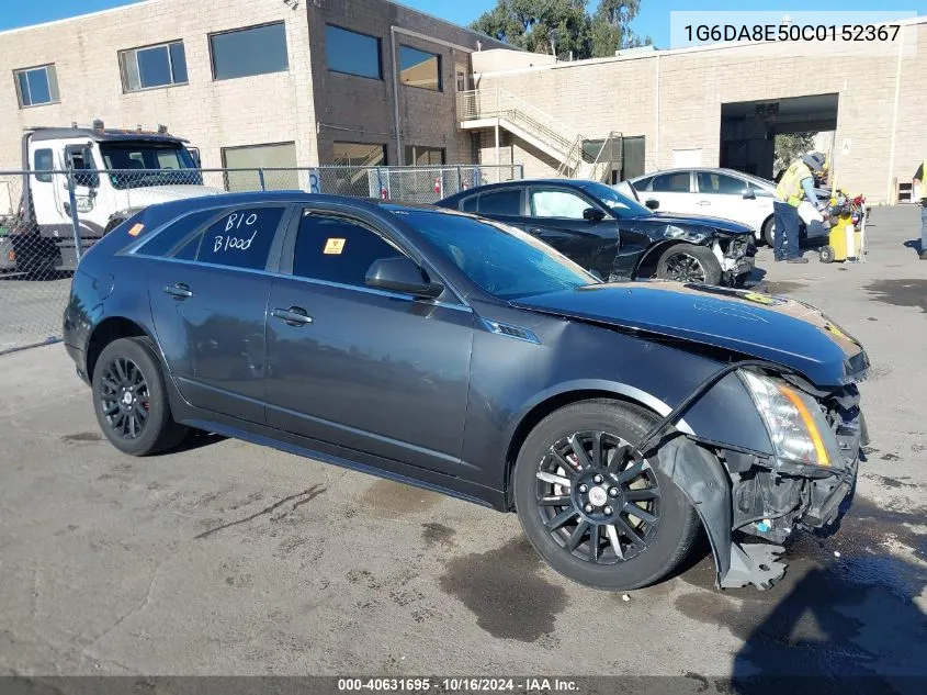 2012 Cadillac Cts Standard VIN: 1G6DA8E50C0152367 Lot: 40631695