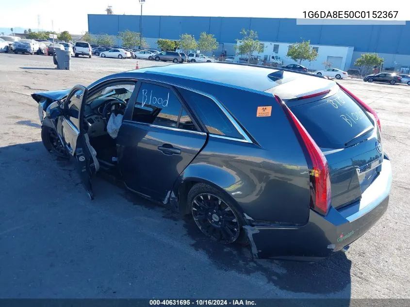 2012 Cadillac Cts Standard VIN: 1G6DA8E50C0152367 Lot: 40631695