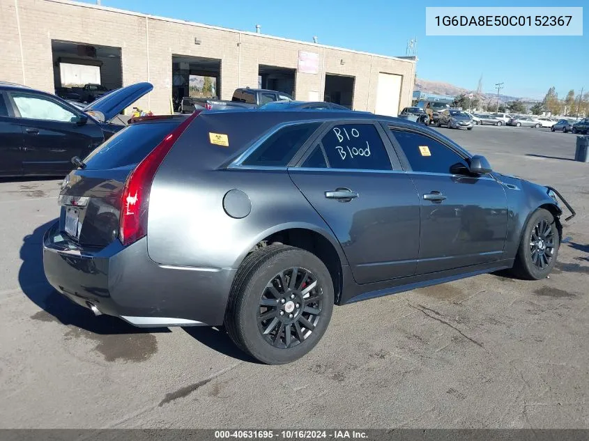 2012 Cadillac Cts Standard VIN: 1G6DA8E50C0152367 Lot: 40631695